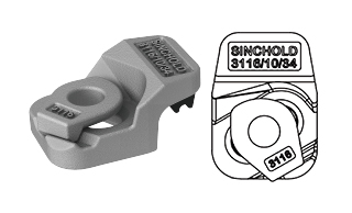3116/10/34 Bolted rail clip