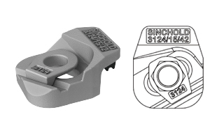 3124/15/42 Bolted rail clip