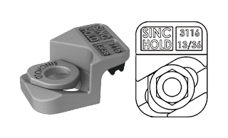 3116/13/36 Bolted rail clip