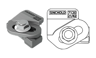 7120/21/42 Welded rail clip