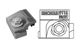 9116/08/37 Welded rail clip