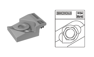 3124/20/42 Bolted rail clip